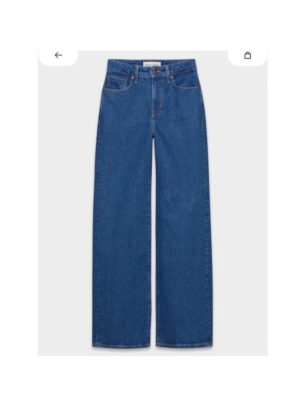 Aritzia Denim Forum Remy Hi-Rise Blue Wide Leg Jeans Women's Size 23